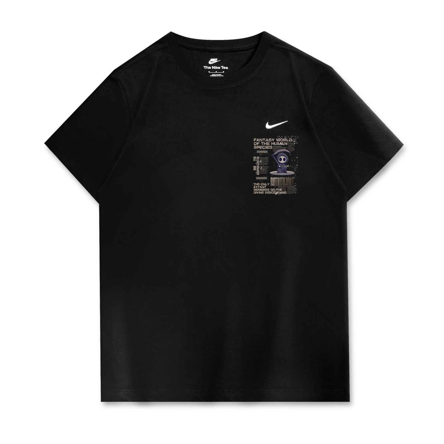 

Nike Спортивная футболка унисекс черная, Черный, Nike Спортивная футболка унисекс черная