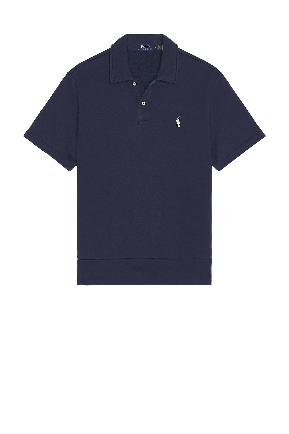 

Поло с коротким рукавом из футерованного трикотажа Polo Ralph Lauren, cruise navy