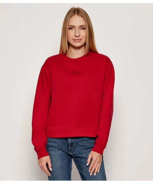 

Толстовка deroxina_6 Oversize fit Hugo, красный