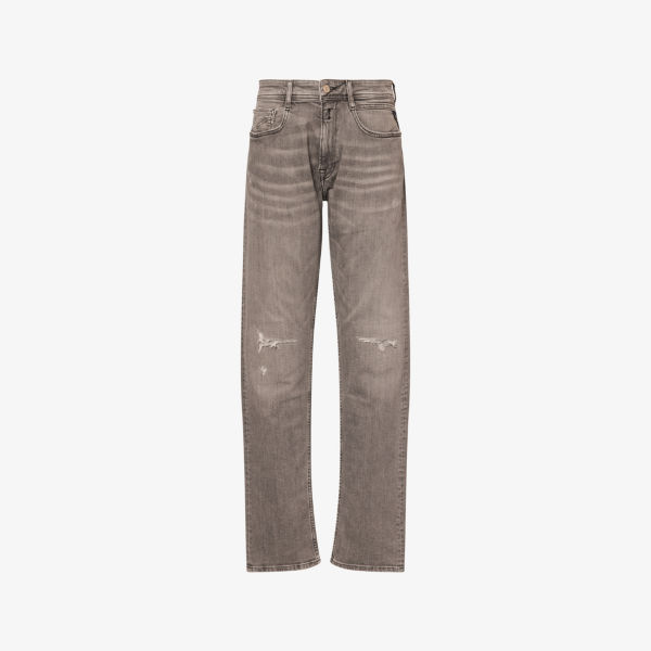 

Джинсы Rocco comfort-fit из стрейч-денима Replay, серый
