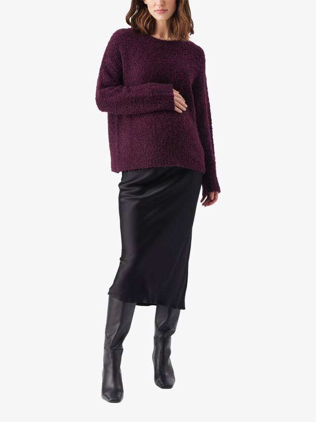 

Уютный вязаный свитер для беременных Theo Ripe, Burgundy