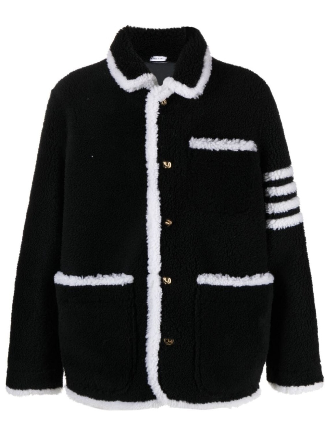 

Thom Browne куртка с полосками 4-Bar, синий