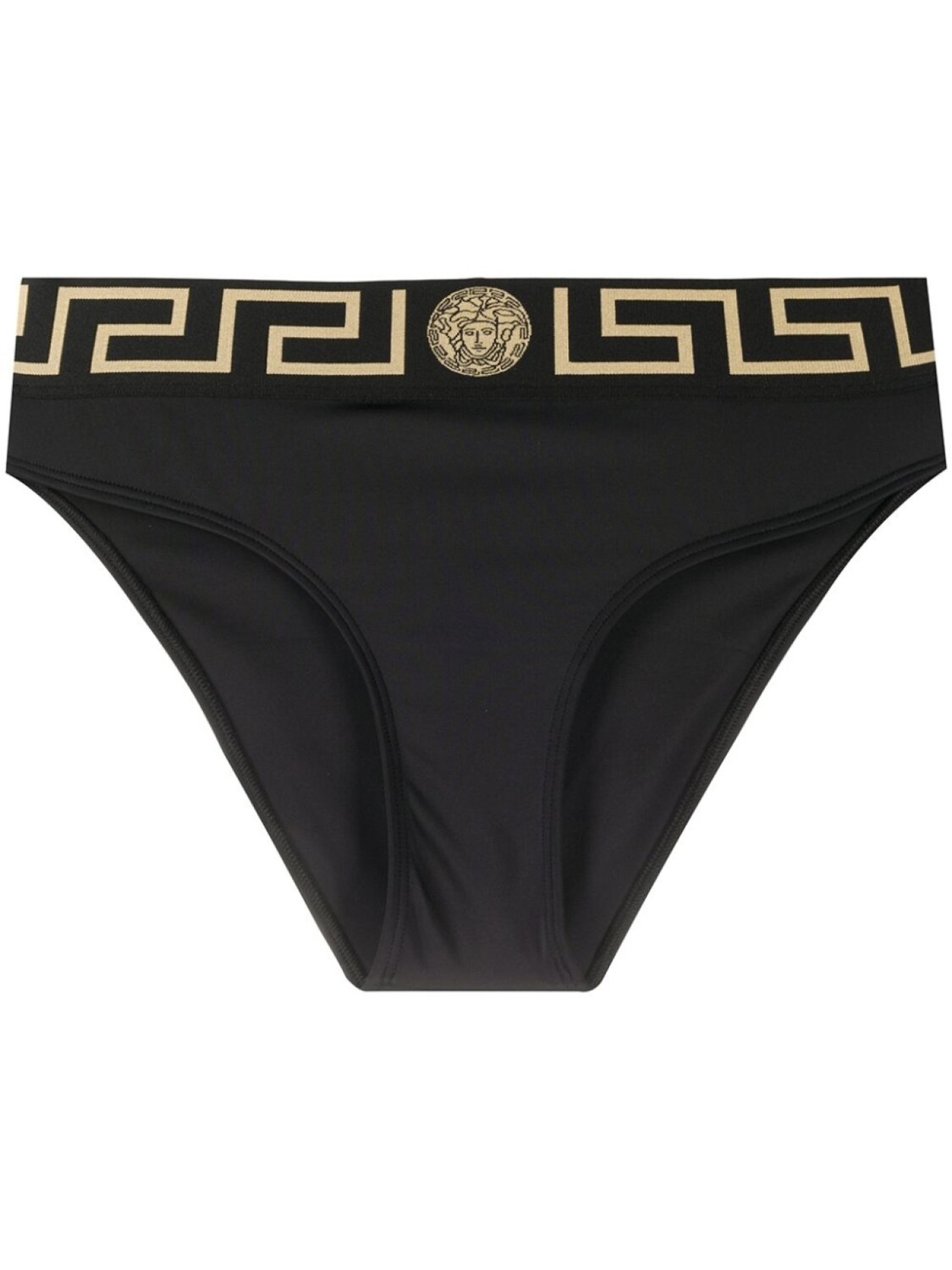 

Versace плавки бикини с узором Greca Key, черный