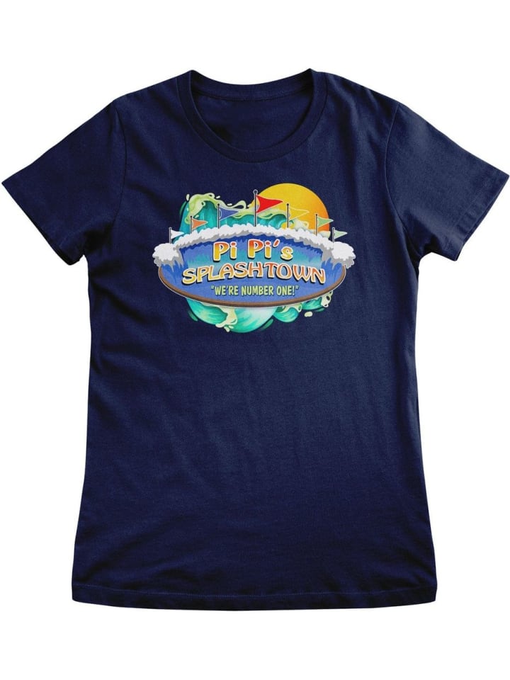 

South Park Футболка "Pi Pi's Splashtown Girly Tee" синего цвета, Синий, South Park Футболка "Pi Pi's Splashtown Girly Tee" синего цвета