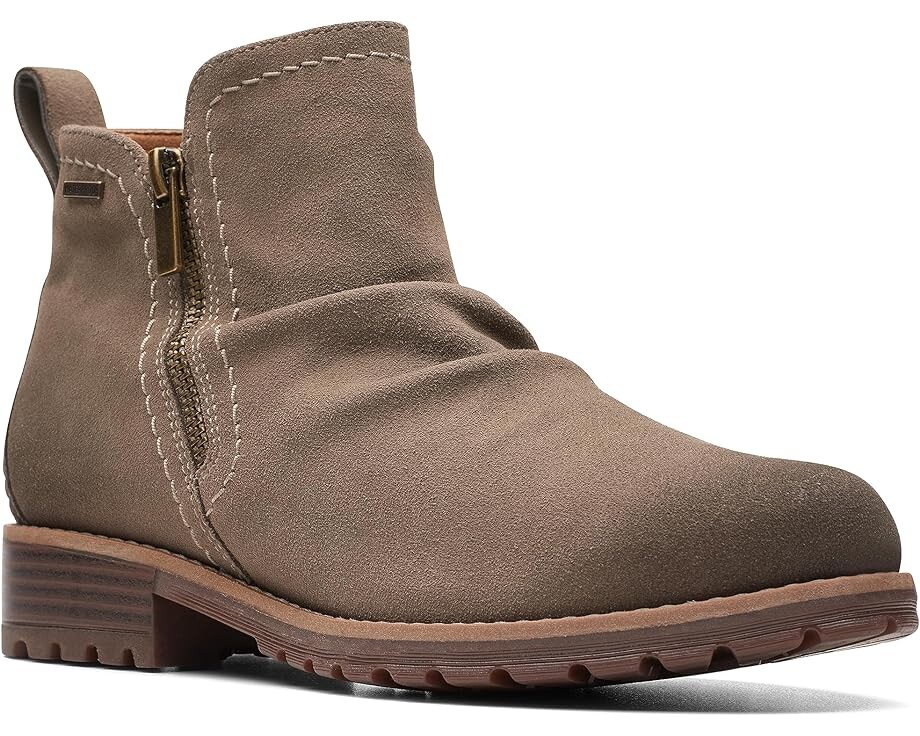 Ботинки женские Clarks Aspra Walk замшевые, коричневый