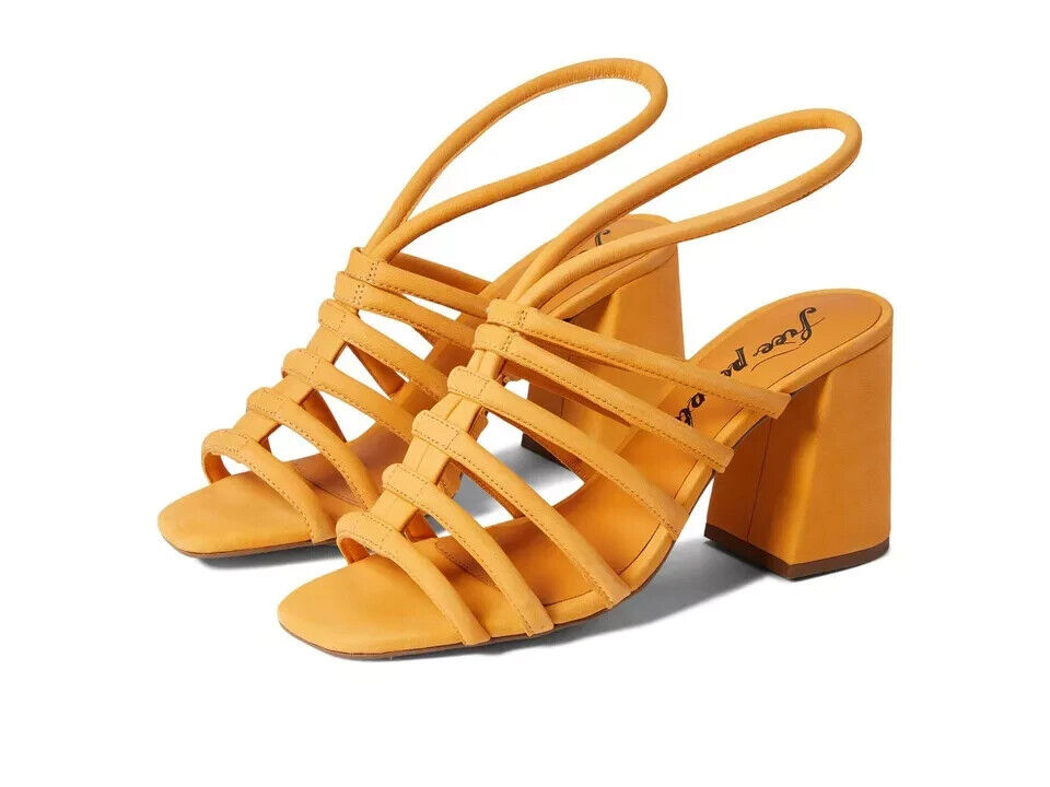 Сандалии Free People Colette OB1432993 Женские США 9 Ярко-оранжевые На платформе KHD601
