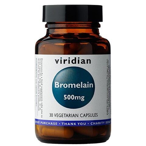 

Препарат, поддерживающий пищеварение Viridian Bromelain, 30 шт