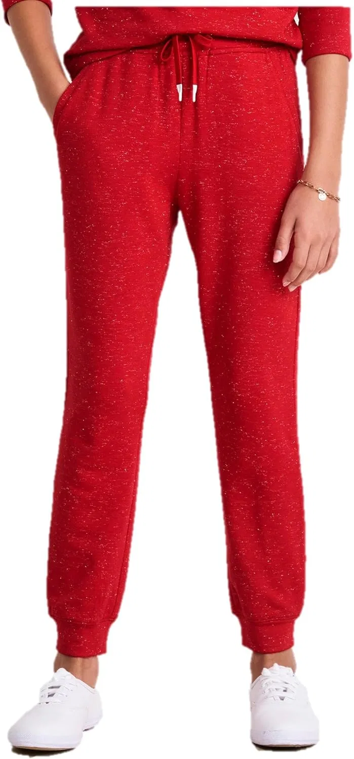 Vineyard vines виноградные лозы Девичьи блестящие спортивные штаны Dreamcloth, Red Velvet Shimmer
