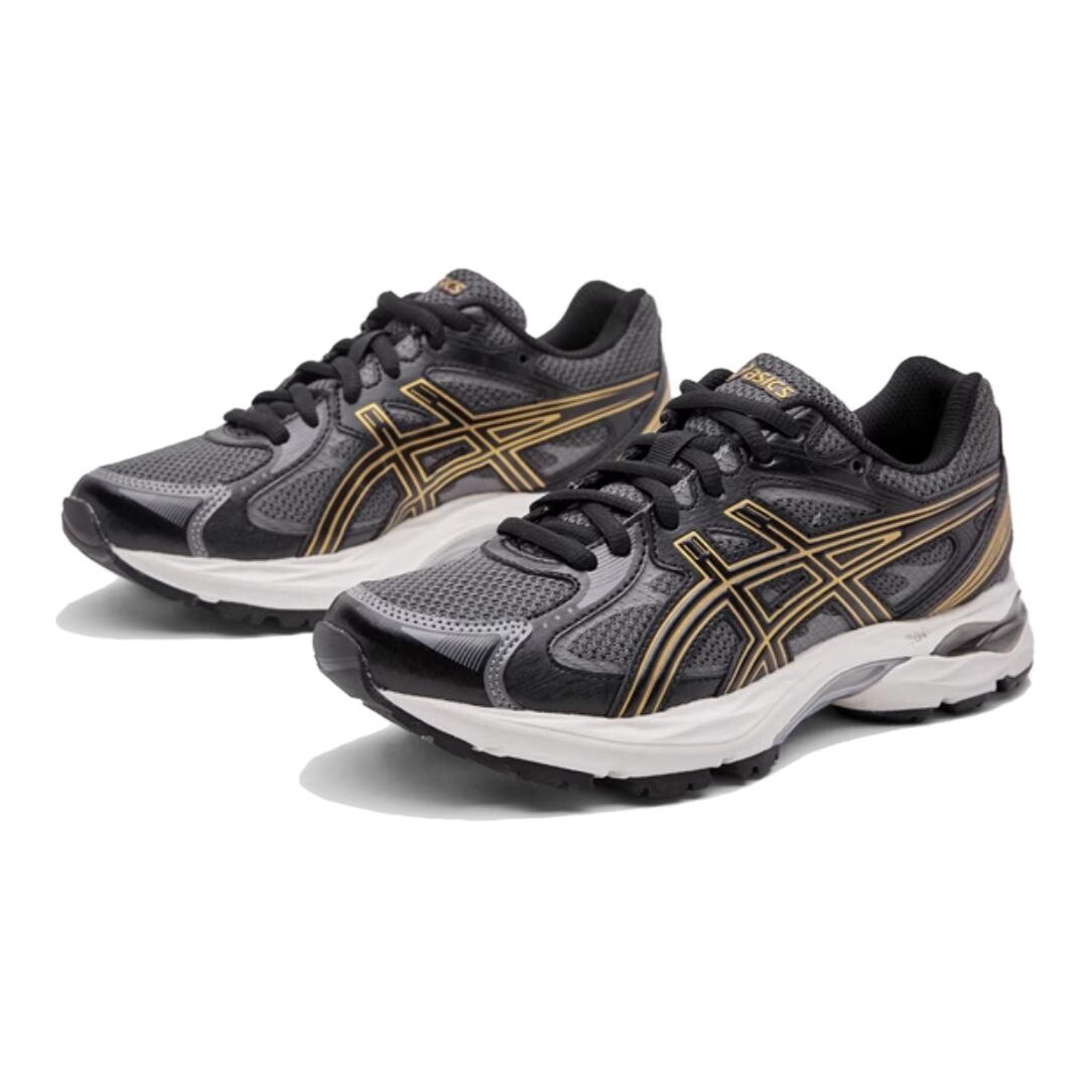 Кроссовки для детей, детские, низкие, серые/желтые Asics, серый/желтый — фото 2