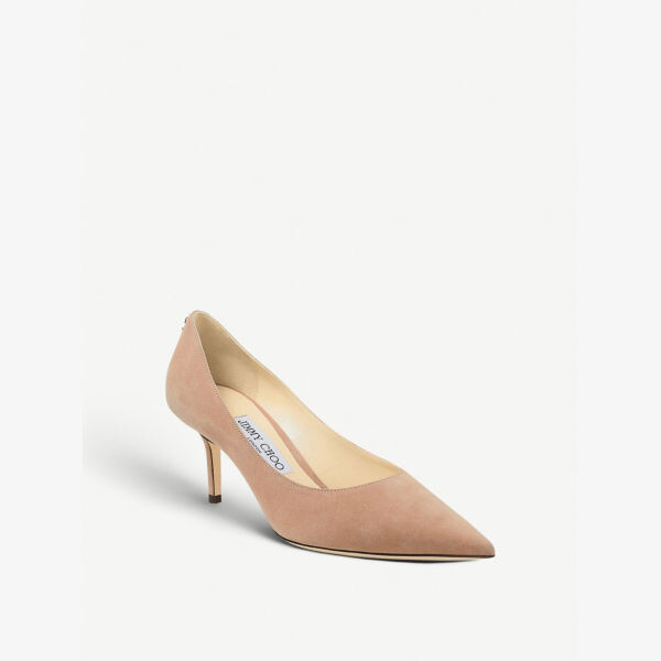 Замшевые туфли Love 65 с логотипом Jimmy Choo, розовый — фото 3