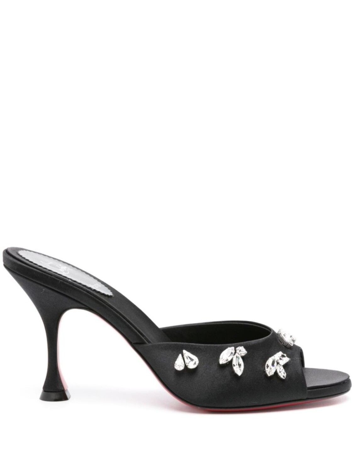 

Атласные мюли Degraqueen 85 Christian Louboutin, черный