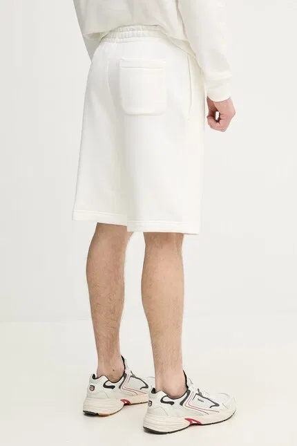 Шорты спортивные хлопковые Lacoste, белый — фото 3