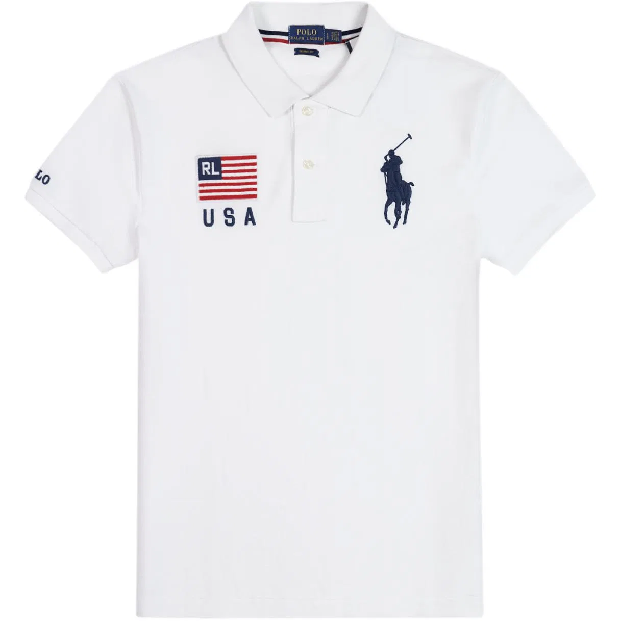 Поло женское Polo Ralph Lauren Big Pony белое