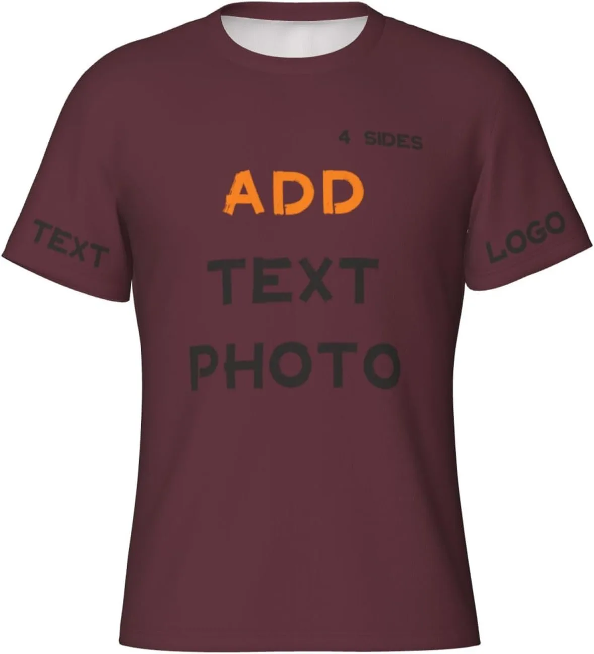 

Футболка Custom с принтом на 4 сторонах