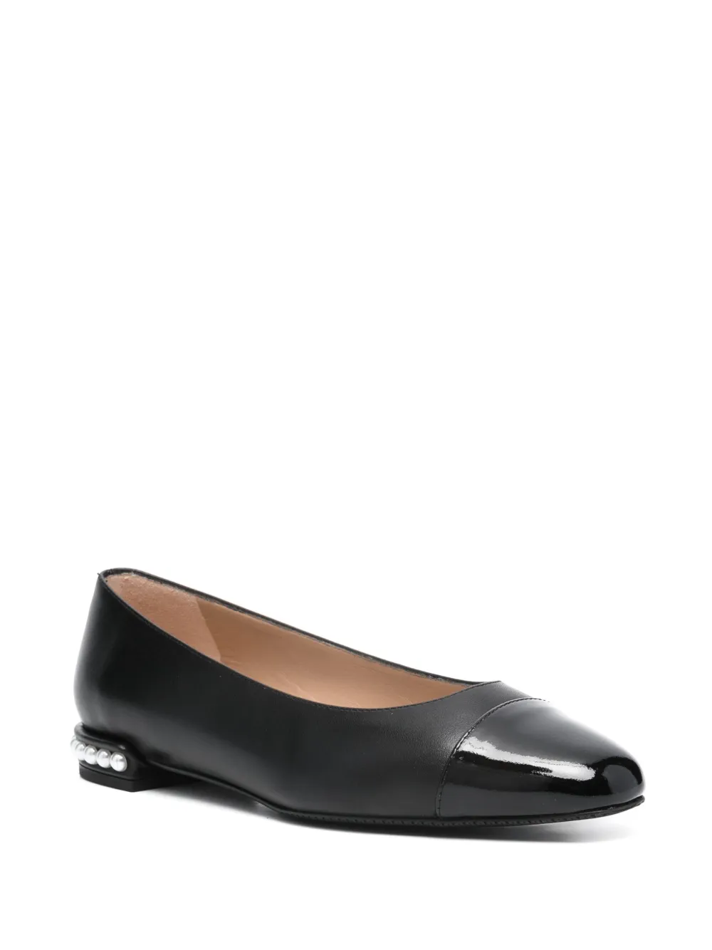 Балетки Pearl Flat Stuart Weitzman, черный — фото 2