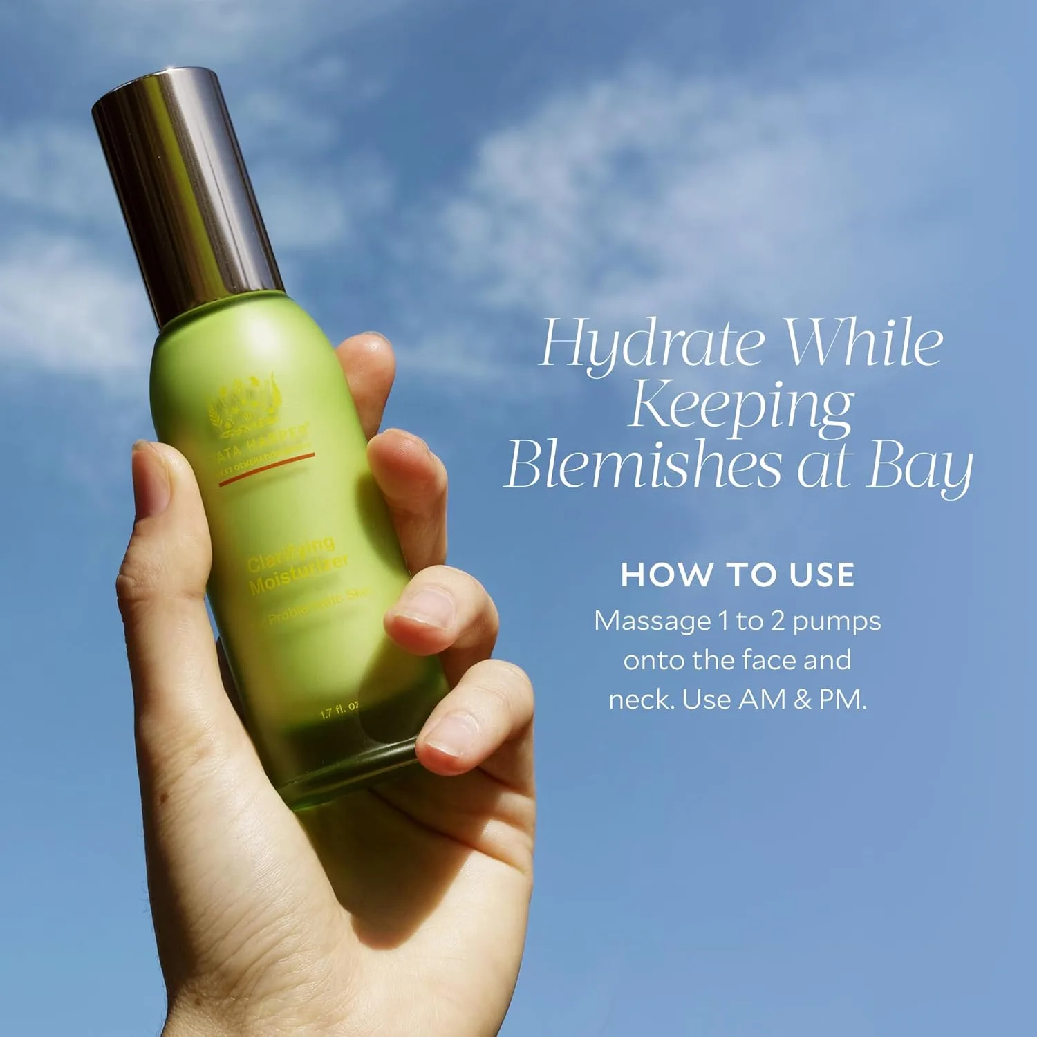Увлажняющий крем Tata Harper Clarifying Moisturizer, натуральный матирующий увлажняющий крем для жирной и склонной к высыпаниям кожи, легкий крем для лица, 50 мл. — фото 4