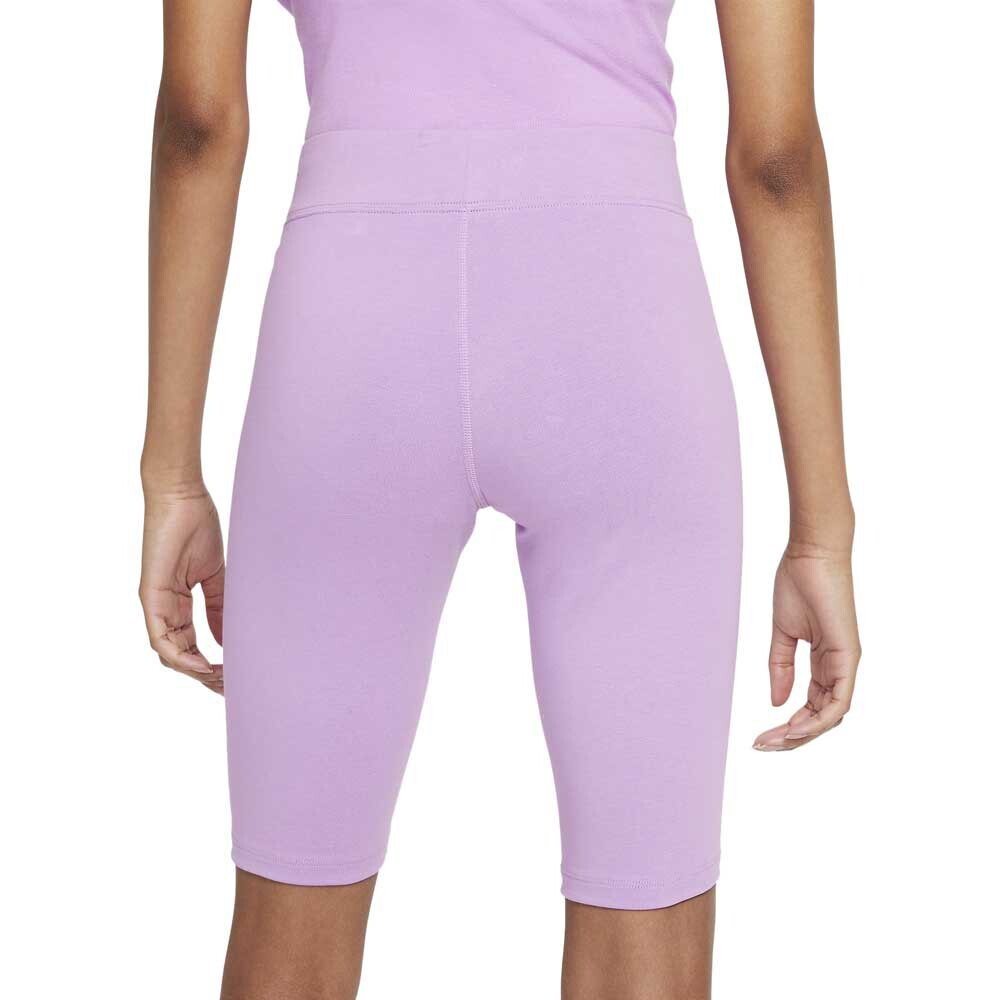 Леггинсы спортивные Nike Sportswear Essential Bike Short, фиолетовый — фото 2