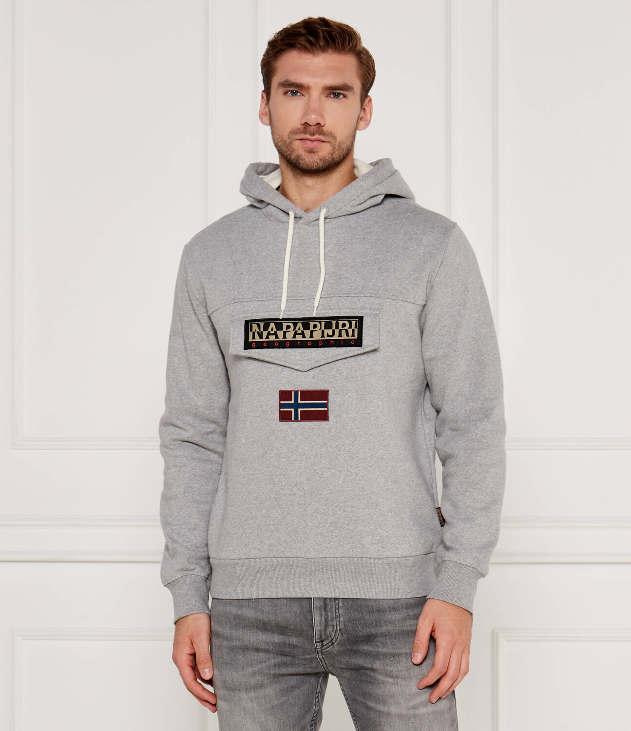 

Толстовка Napapijri Burgee Regular Fit, серый