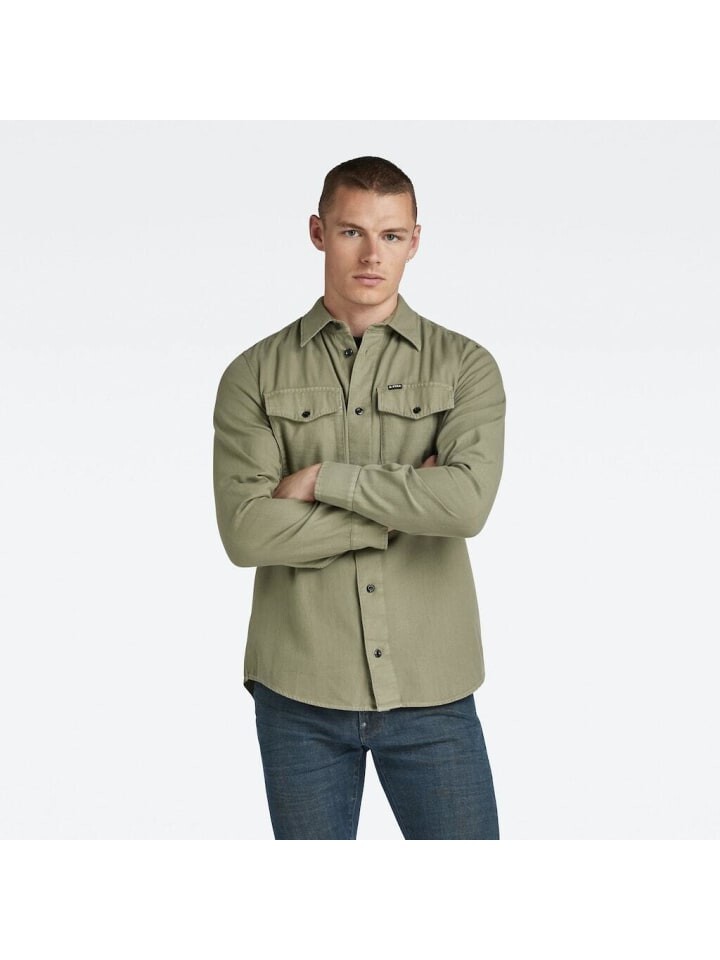 

Рубашка G-Star Raw Langarmhemd, цвет Shamrock GD