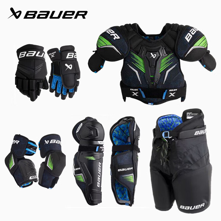 

He Jiagong Комплект для айсбола S24 X, детский и подростковый, для катания на роликах и сухого льда [5 предметов]