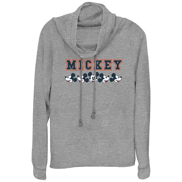 

Футболка с принтом Mickey Mouse, плюс сайз, капюшон, длинный рукав Disney