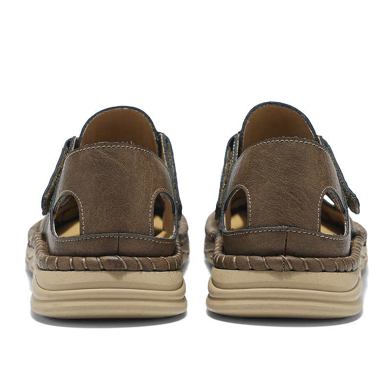 HLA Пляжные сандалии мужские черные, хаки, цвет Khaki — фото 4