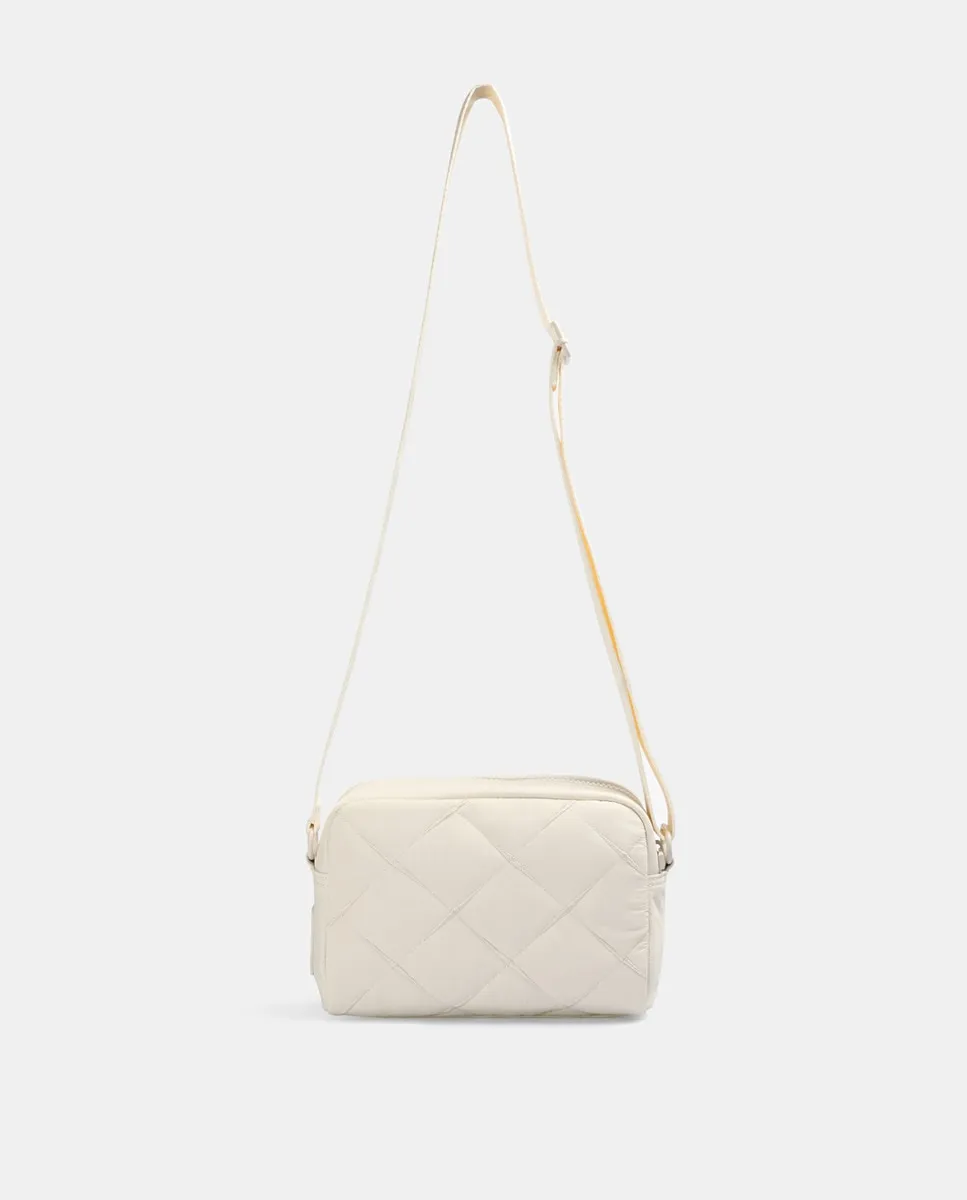 

Маленькая сумка с двумя ручками NY QUILTED FABRIC BAG бежевая Scalpers, бежевый