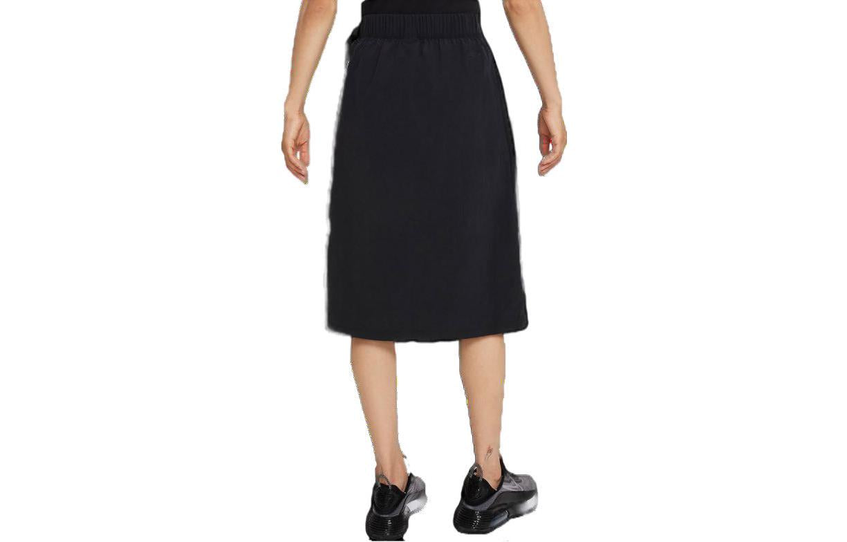 Юбка (WMNS) Nike Sportswear Tech Pack Casual Sports Solid Color Breathable A Black — фото 2