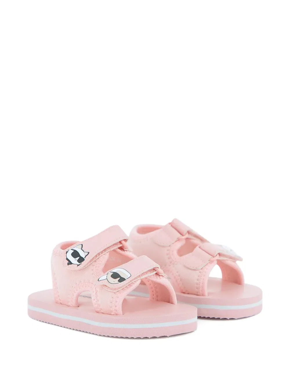 Сандалии Ikonic с аппликацией Karl Lagerfeld Kids, розовый