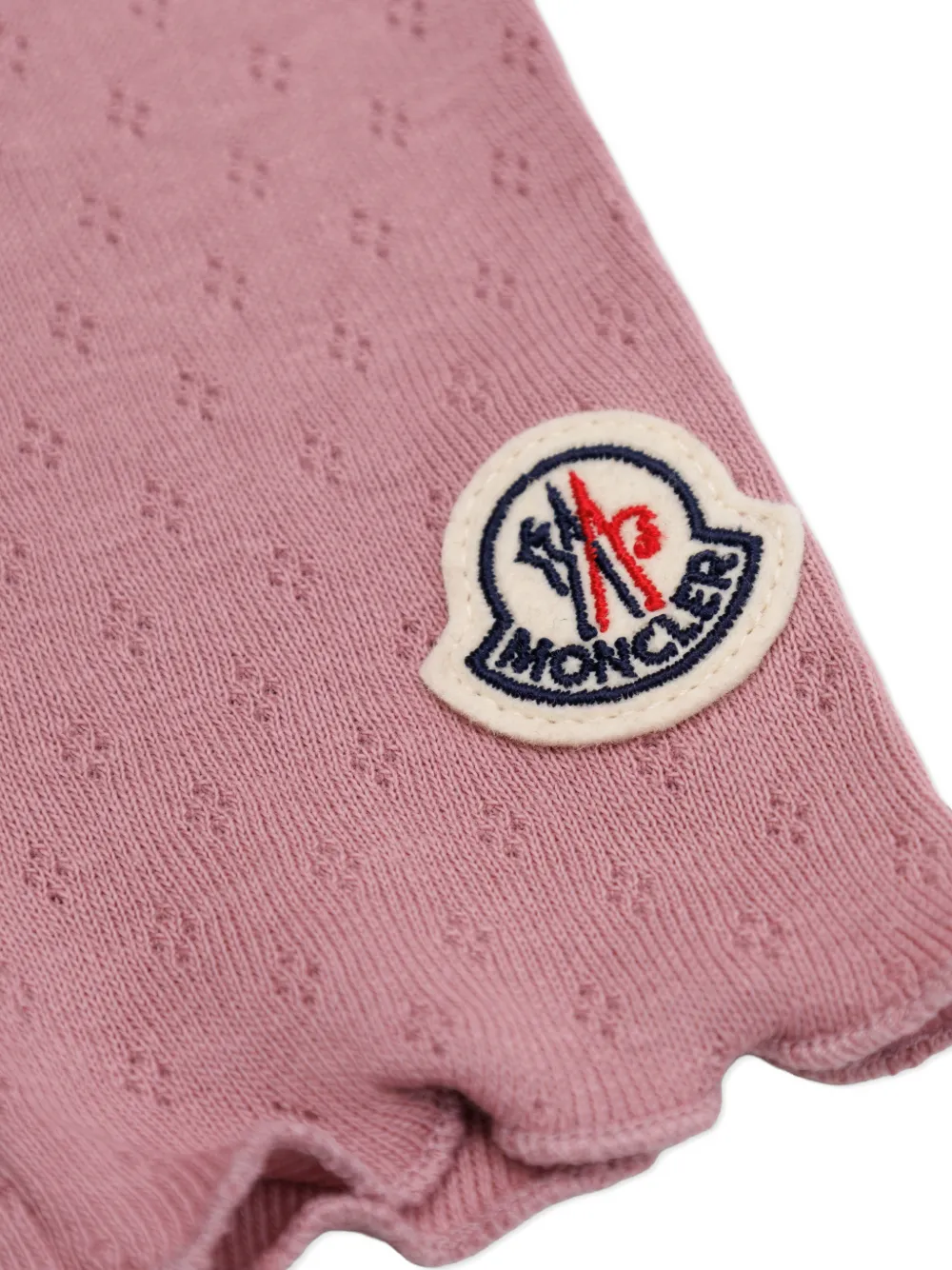 Леггинсы с нашивкой-логотипом Moncler Enfant, розовый — фото 4