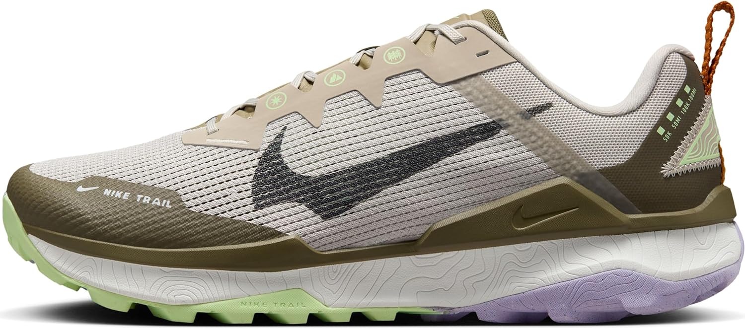 

Мужские кроссовки для бега NIKE Wildhorse 6, Light Iron Ore/Lilac Bloom/Medium Olive/Anthracite-Green