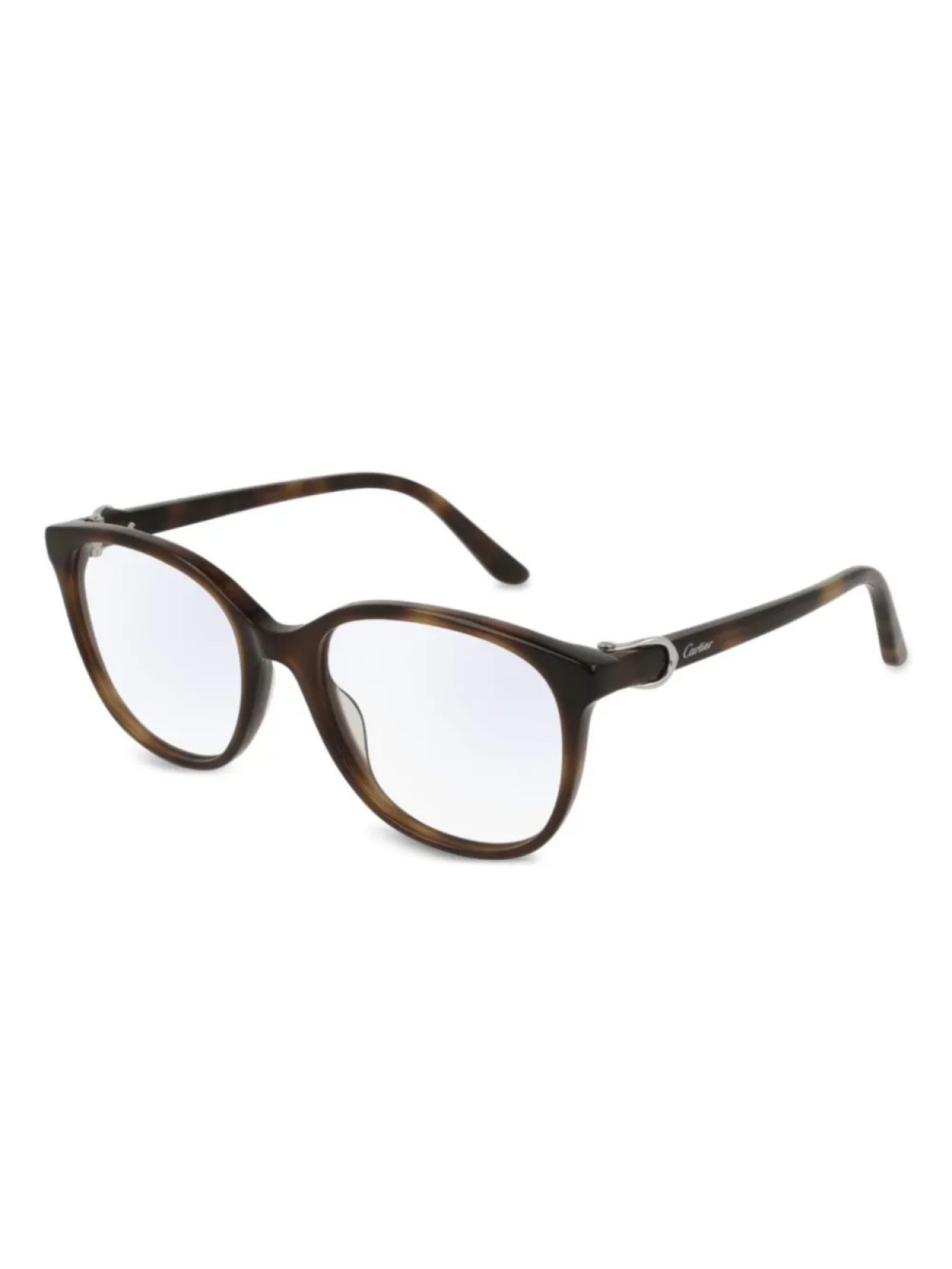 

Очки в квадратной оправе Cartier Eyewear, коричневый