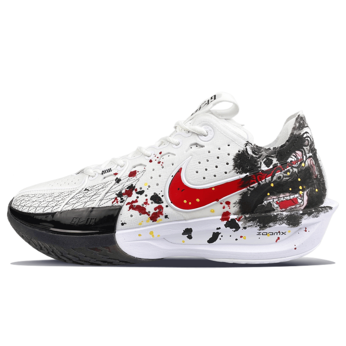 

Nike Эйр Зум Джи Ти Кат 3 Амортизирующие Баскетбольные Кроссовки Низкие Белый Черный Красный, цвет White