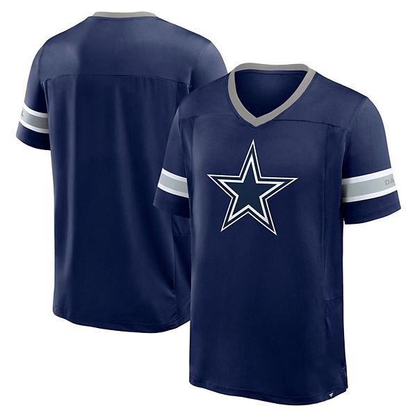

Мужская футболка Dallas Cowboys Hometown Premium Hashmark V-neck в темно-синем цвете Fanatics
