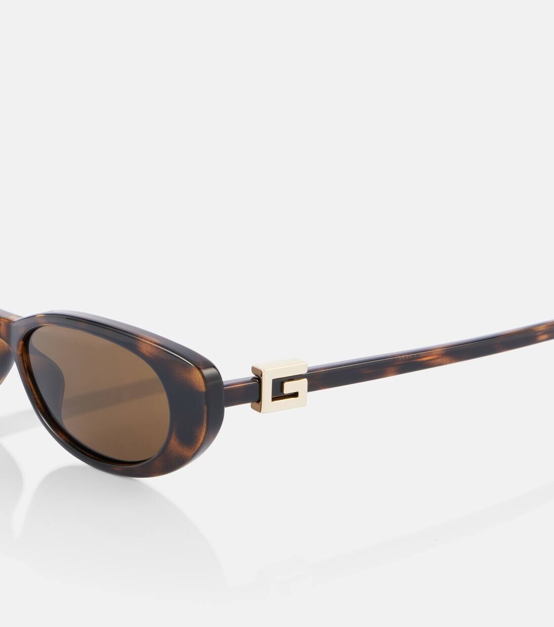 Солнцезащитные очки «кошачий глаз» Gucci, цвет havana-havana-brown — фото 2