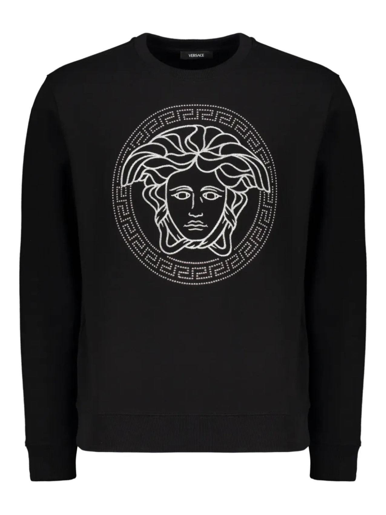 

Хлопковая толстовка Versace, черный
