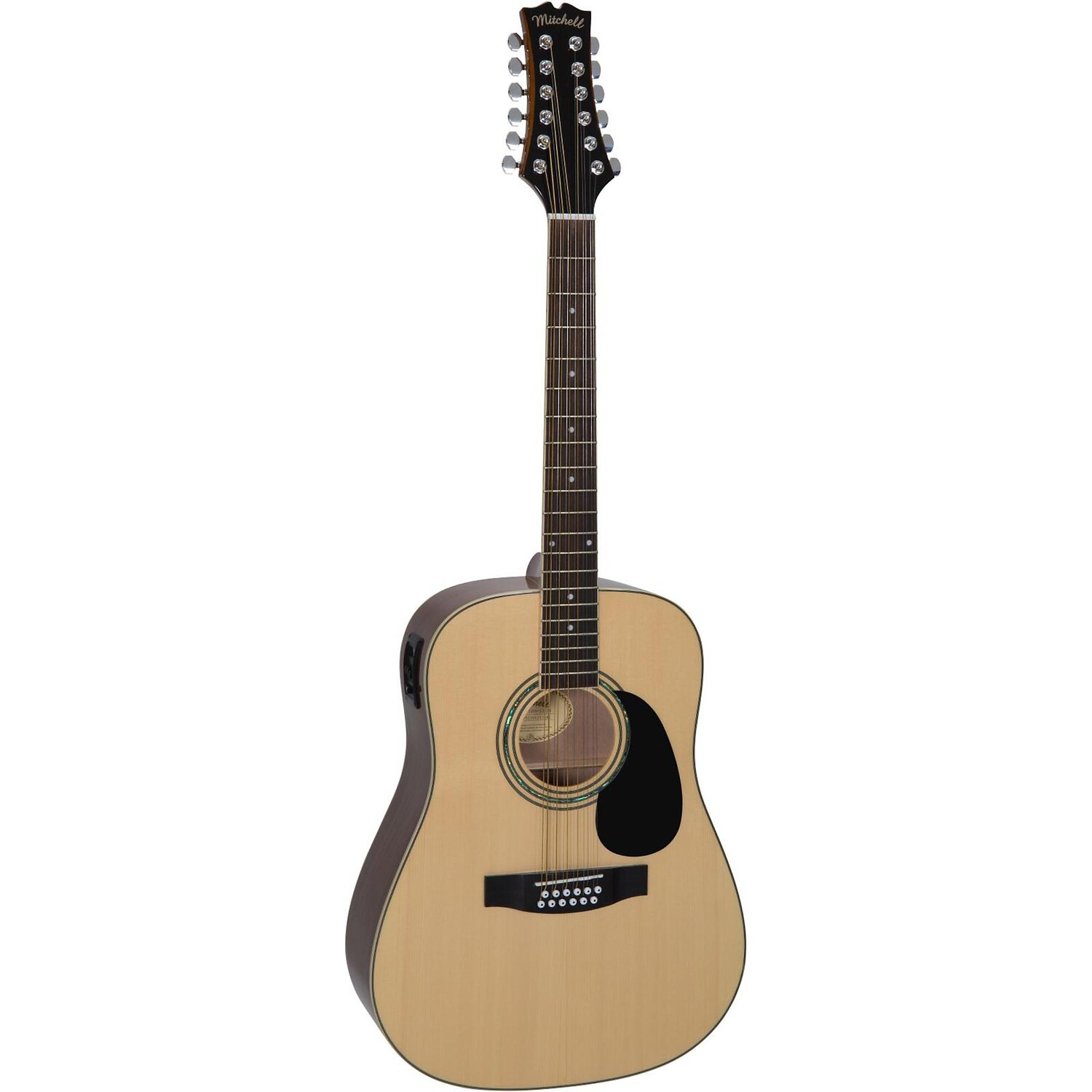 

Mitchell D120S12E 12-струнная акусто-электрическая гитара Dreadnought Natural