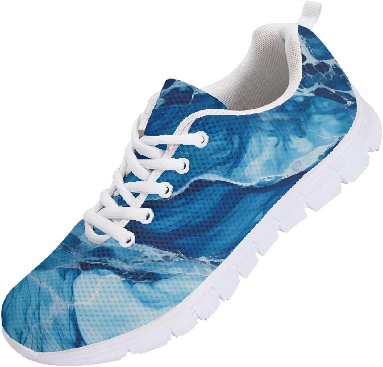 

Мужские кроссовки Funnydude Funny Print для бега, легкие, дышащие, теннисные, зимние спортивные кроссовки, голубой