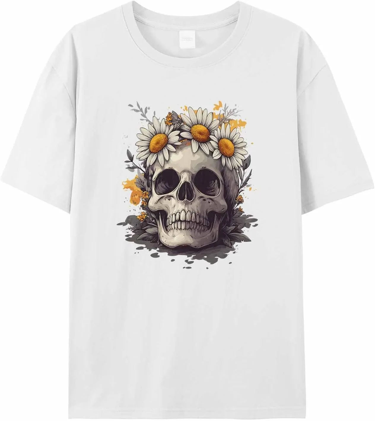 

Мужская футболка с ретро-черепом jdudh