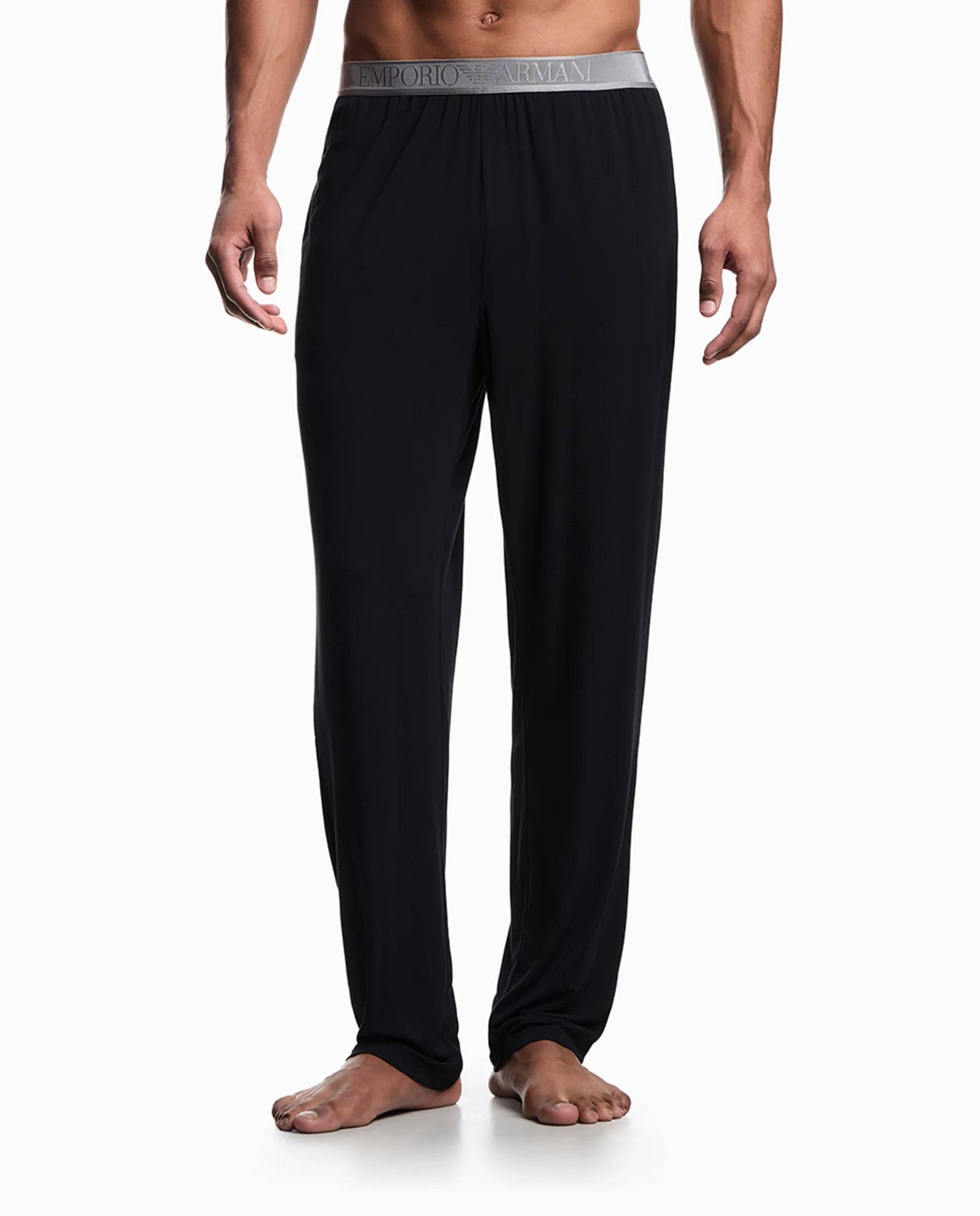 

Длинные прямые мужские брюки Armani, черный