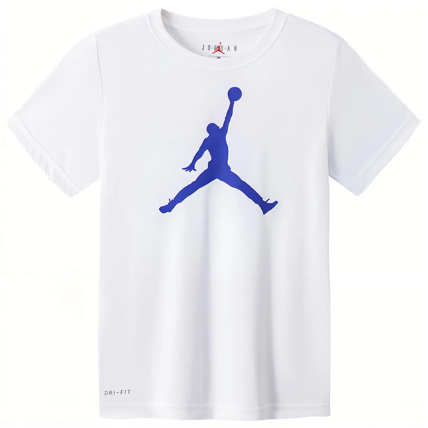 Jordan Футболка Dri FIT белая детская