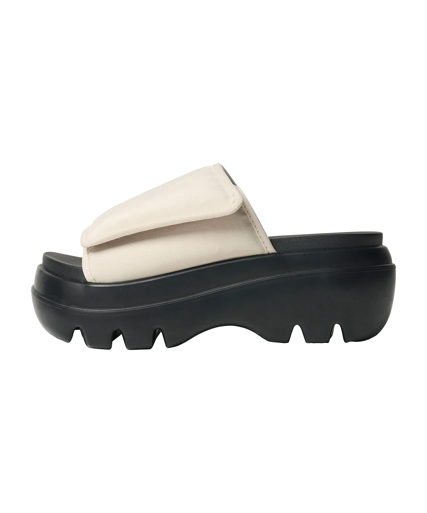 Унисекс сандалии SHAKA PUFFY SLIDE CHUNKY на толстой подошве чёрные — фото 4