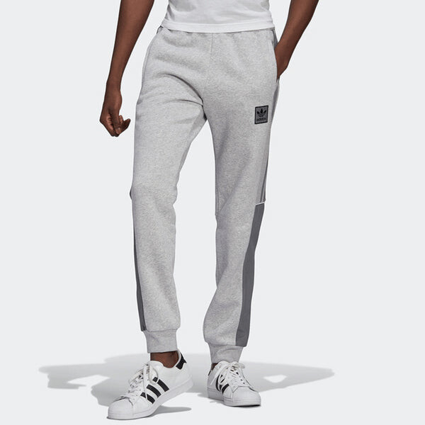 Спортивные штаны adidas originals Casual Logo Solid Color Sports Bundle Feet Pants Gray, серый — фото 3