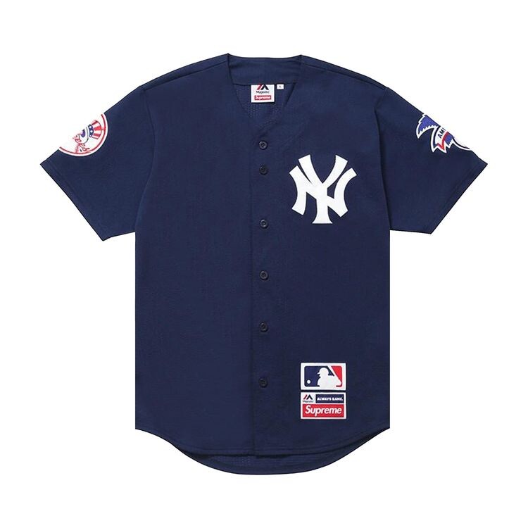 

Джерси Supreme x Yankees Baseball Jersey Navy, синий