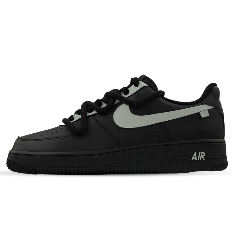 

Кроссовки Nike Air Force 1 Skateboarding Shoes Women's Low-top Gray, черный