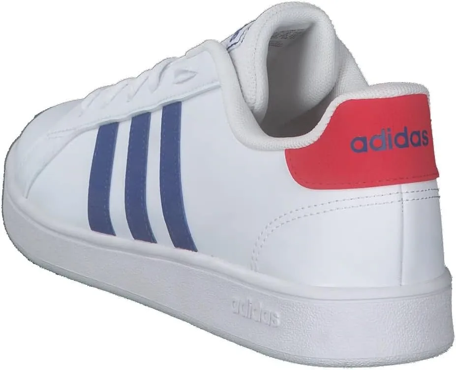Детские теннисные кроссовки унисекс Grand Court Lifestyle на шнуровке adidas, белый — фото 4