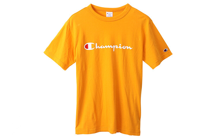 

Футболка унисекс желтая Champion, желтый