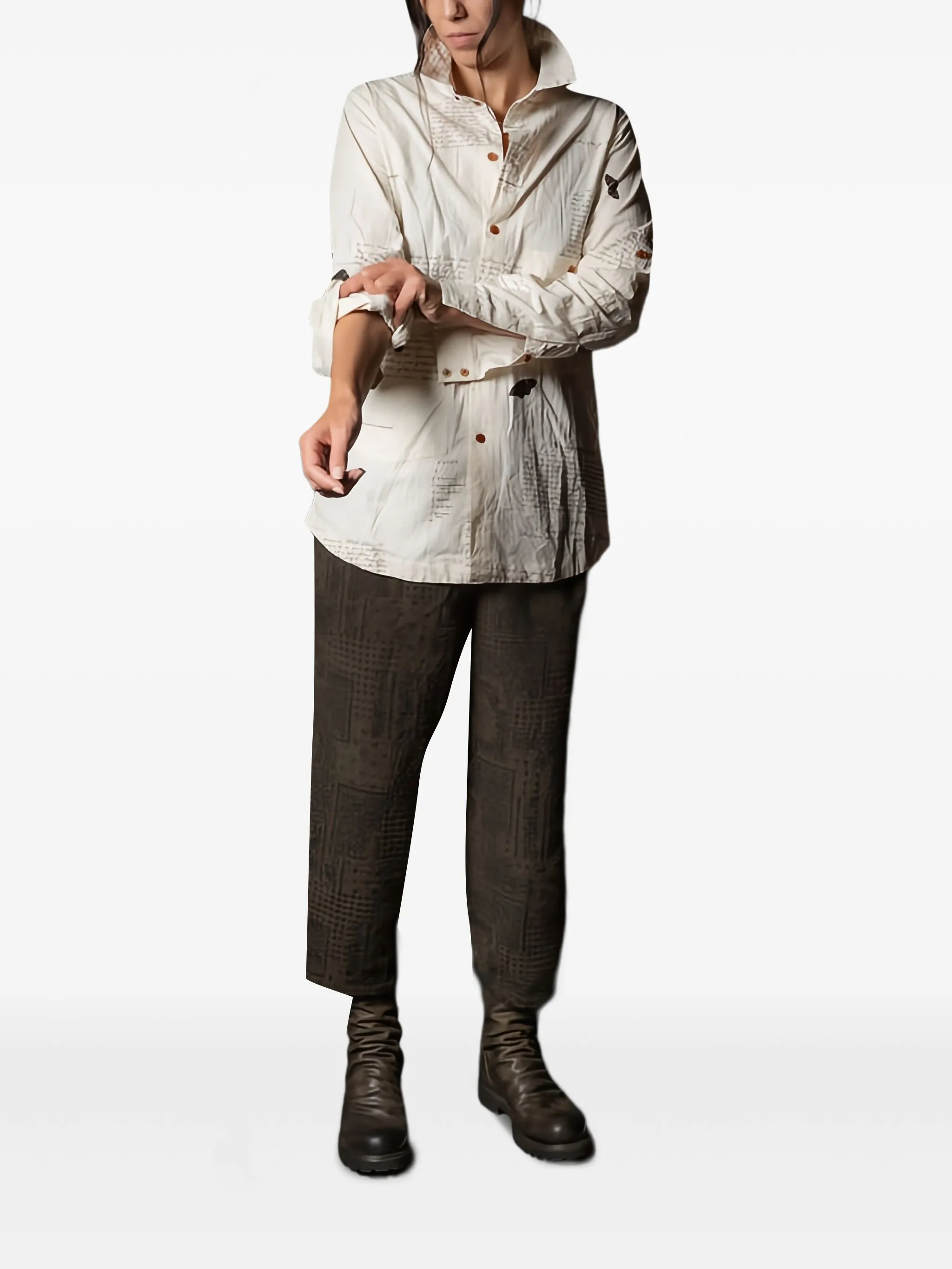 

Рубашка с длинными рукавами Aleksandr Manamïs, белый