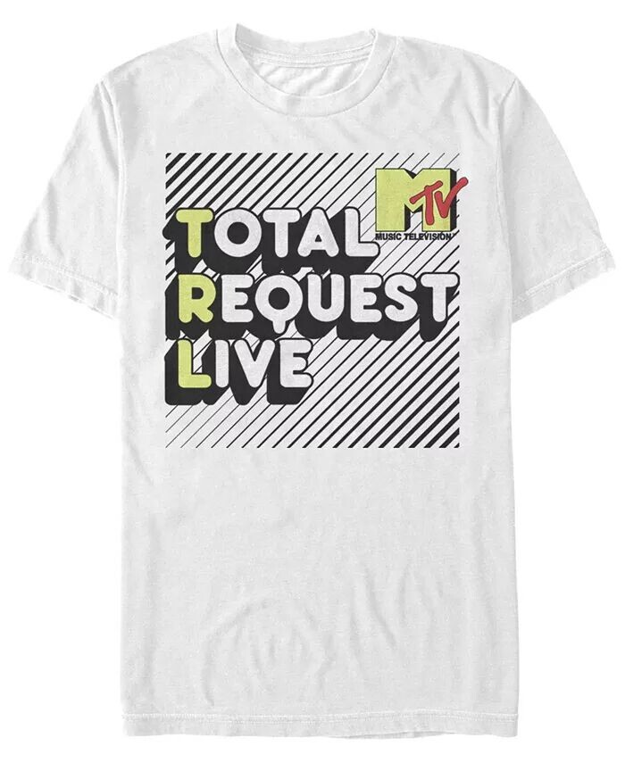 

Футболка с коротким рукавом MTV Men's Total Request Live Bubble Letters Fifth Sun, белый