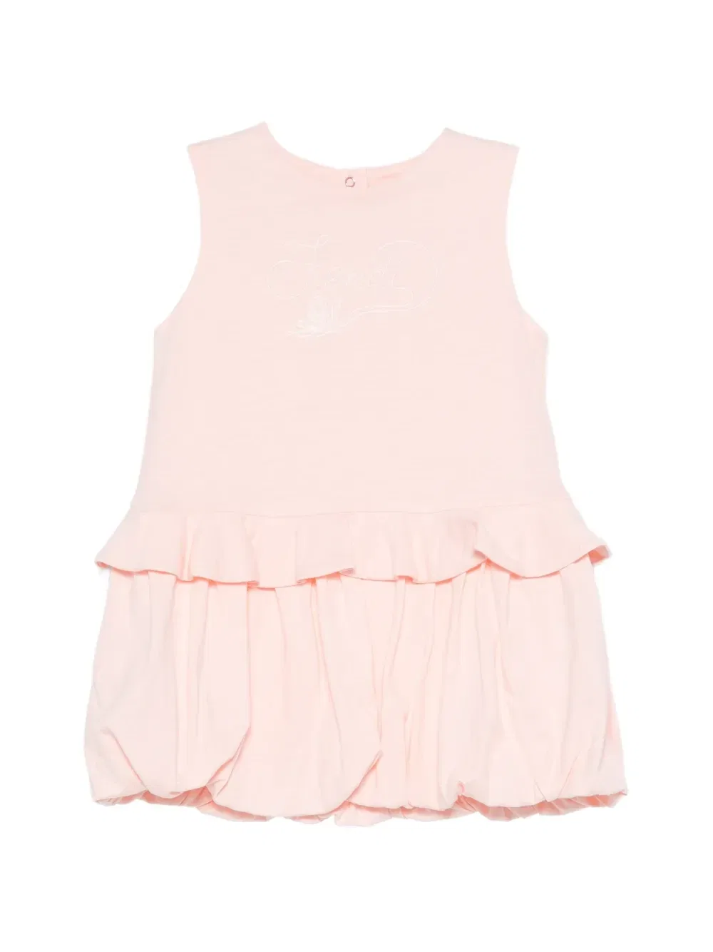 Платье с оборками Fendi Kids, розовый